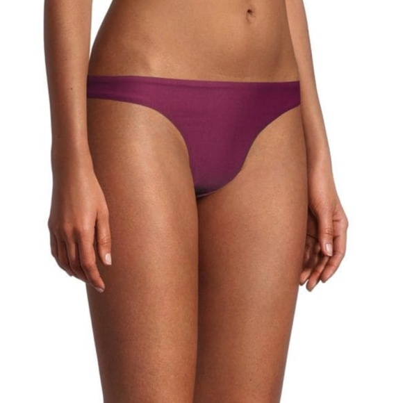 petal + sea by PQ WOMEN’s LOW RISE SCOOP FULL BIKINI BOTTOM in WINE RED Size- L - Picture 3 of 8
